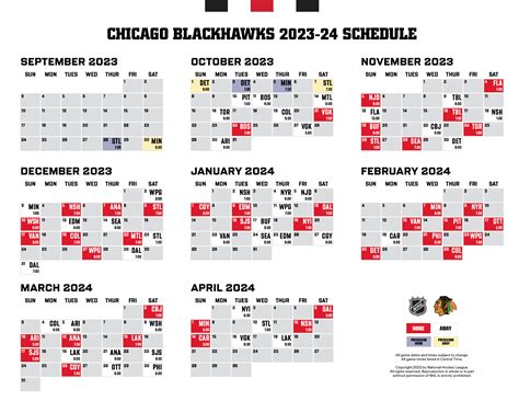 chicago blackhawks schedule 2023-24